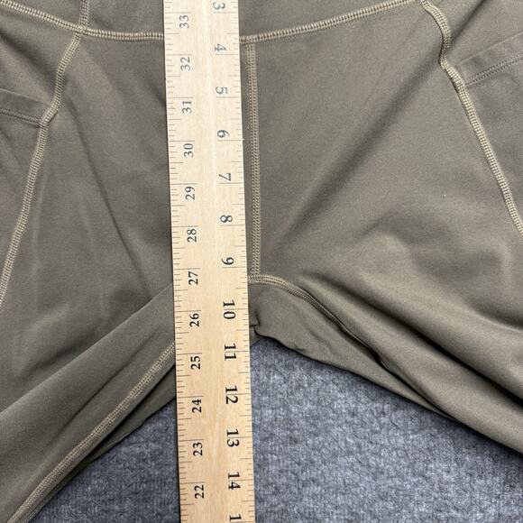 Fabletics Motion 365 Leggings Women's Small/Medium (no tag) Green Ankle Pockets - Picture 6 of 7